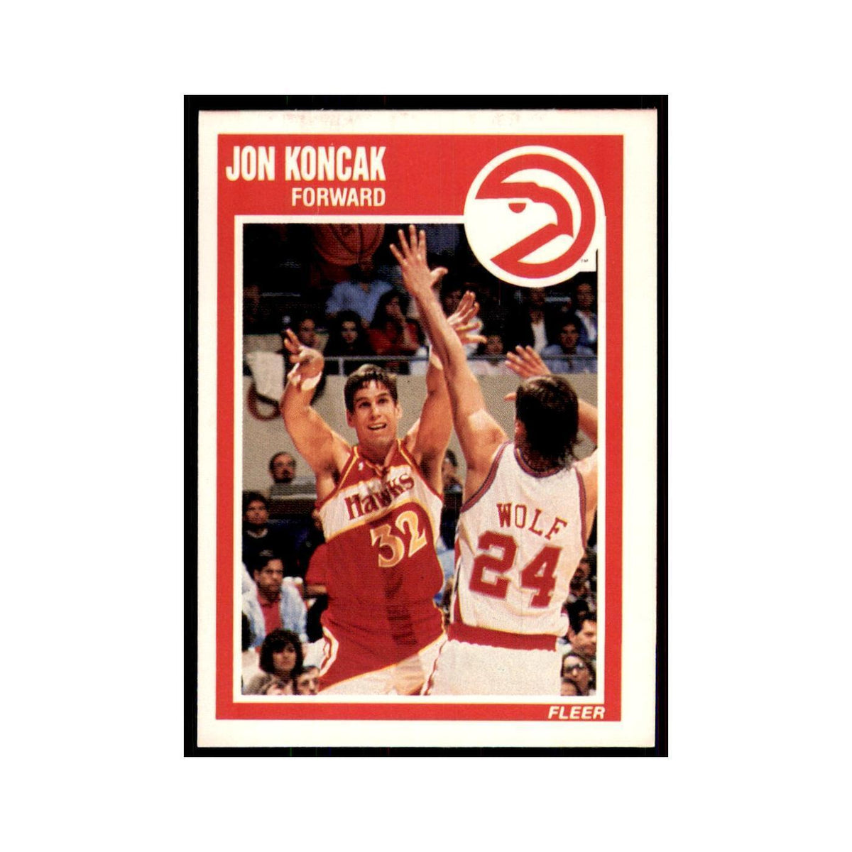 1989 Fleer Jon Koncak Basketball Cards #2