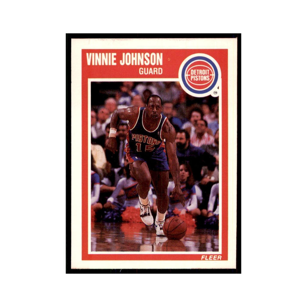 1989 Fleer Vinnie Johnson Basketball Cards #47