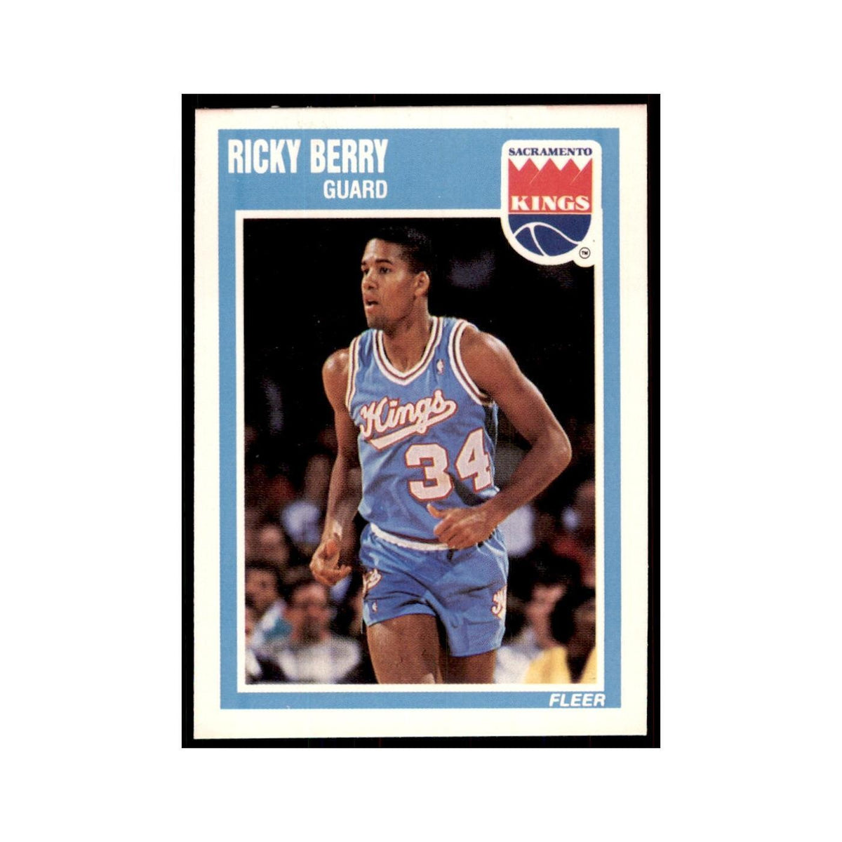 1989 Fleer Ricky Berry Basketball Cards #134