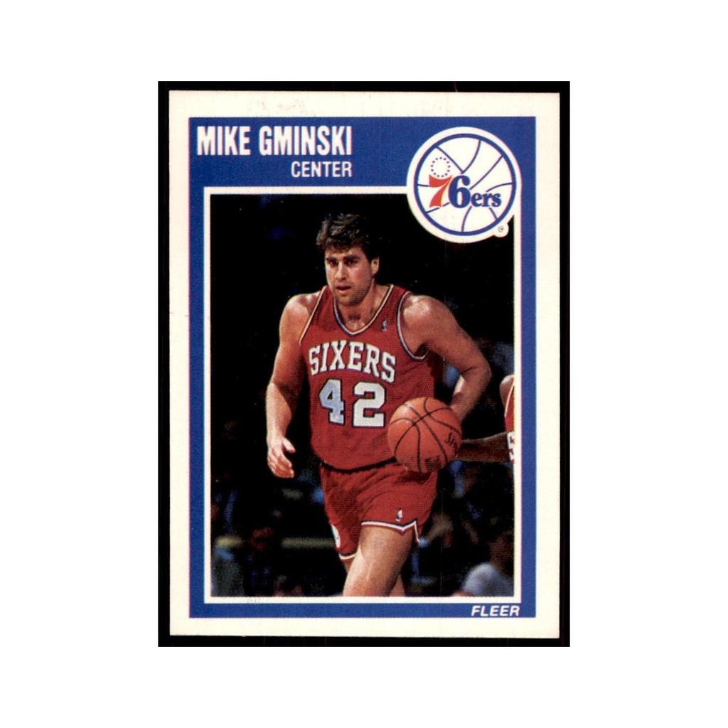 1989 Fleer Mike Gminski Basketball Cards #116