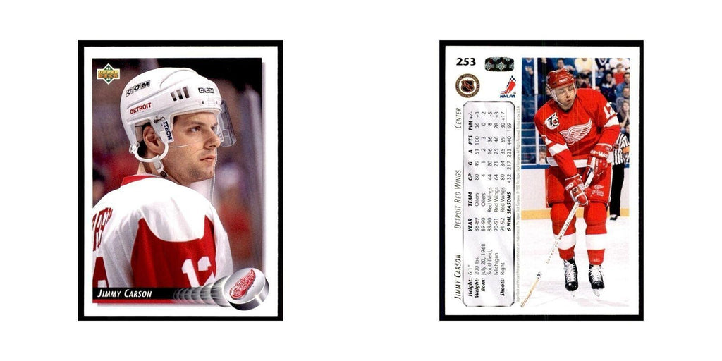1992 Upper Deck Jimmy Carson Hockey Cards #253