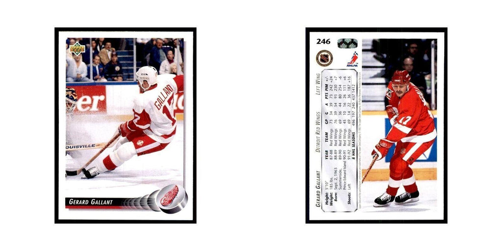 1992 Upper Deck Gerard Gallant Hockey Cards #246