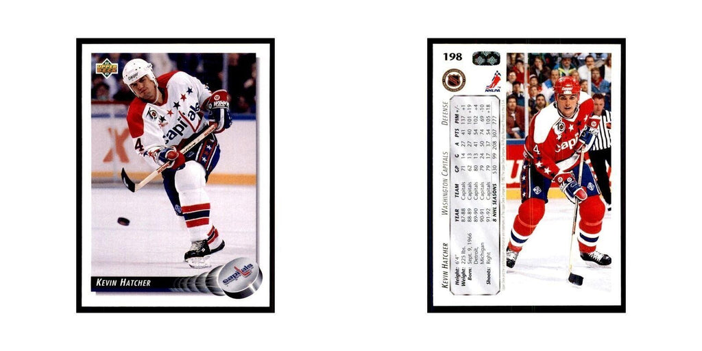 1992 Upper Deck Kevin Hatcher Hockey Cards #198