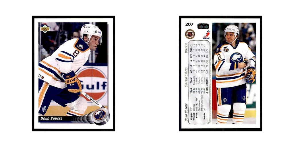 1992 Upper Deck Doug Bodger Hockey Cards #207