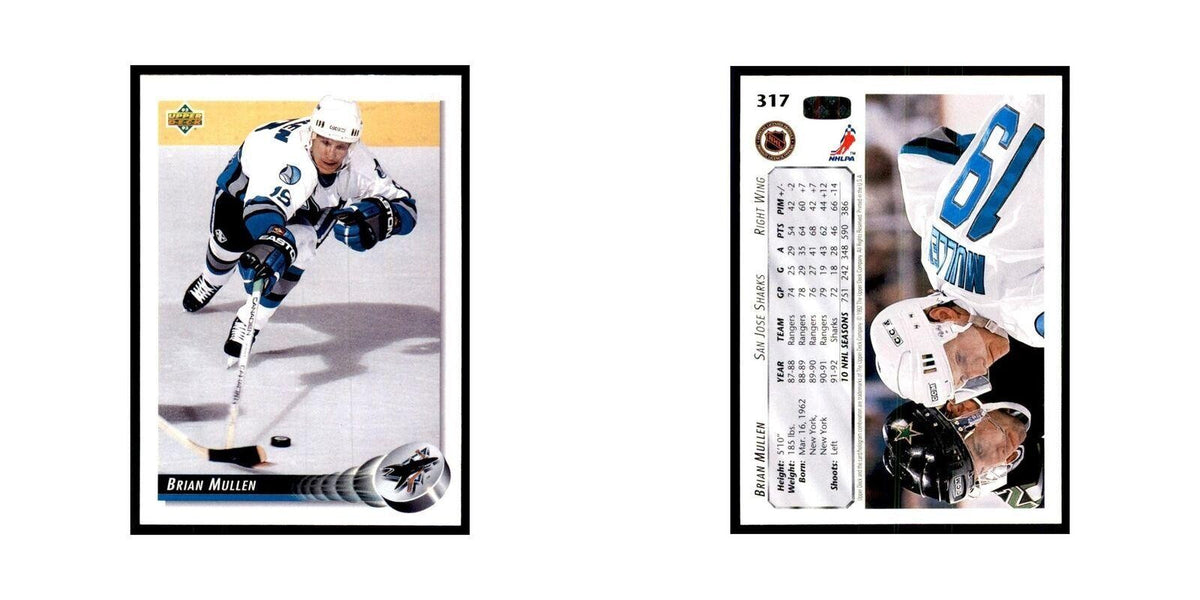 1992 Upper Deck Brian Mullen Hockey Cards #317