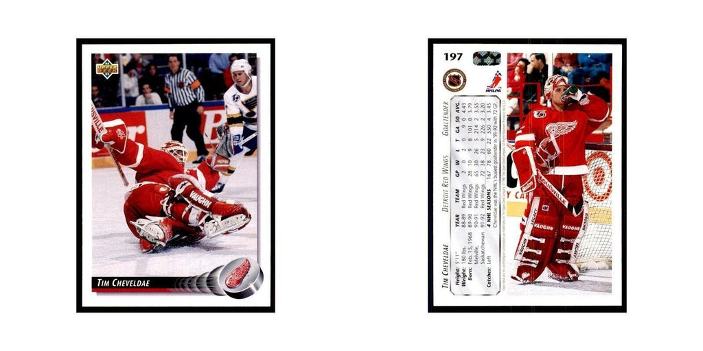 1992 Upper Deck Tim Cheveldae Hockey Cards #197