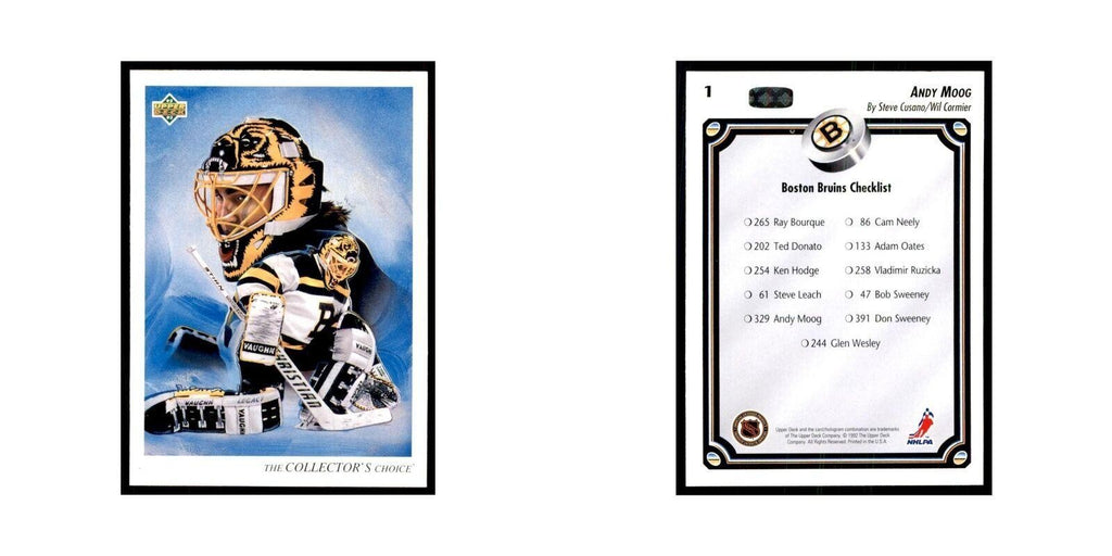 1992 Upper Deck Andy Moog Hockey Cards #1