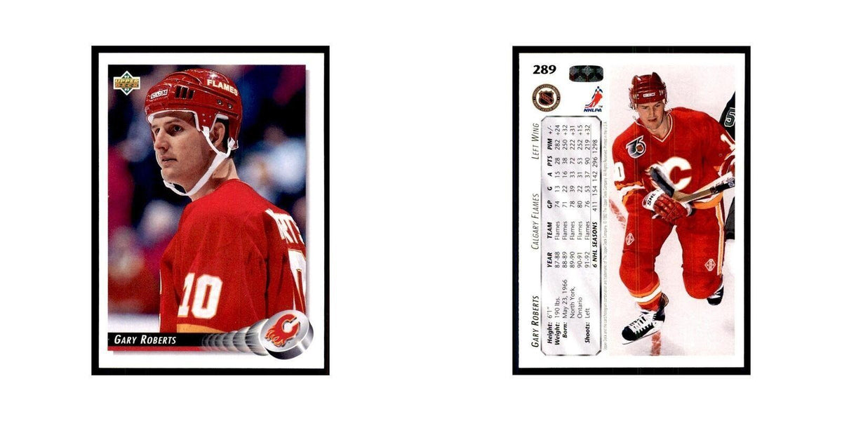 1992 Upper Deck Gary Roberts Hockey Cards #289