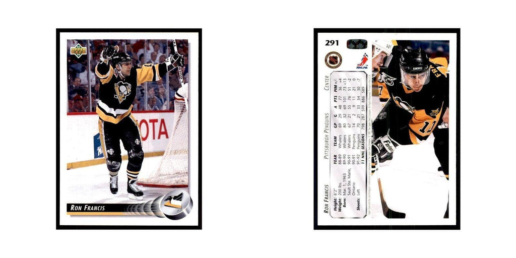 1992 Upper Deck Ron Francis Hockey Cards #291