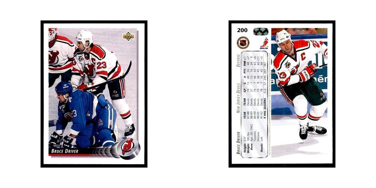 1992 Upper Deck Bruce Driver Hockey Cards #200