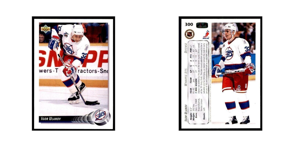 1992 Upper Deck Igor Ulanov Hockey Cards #300