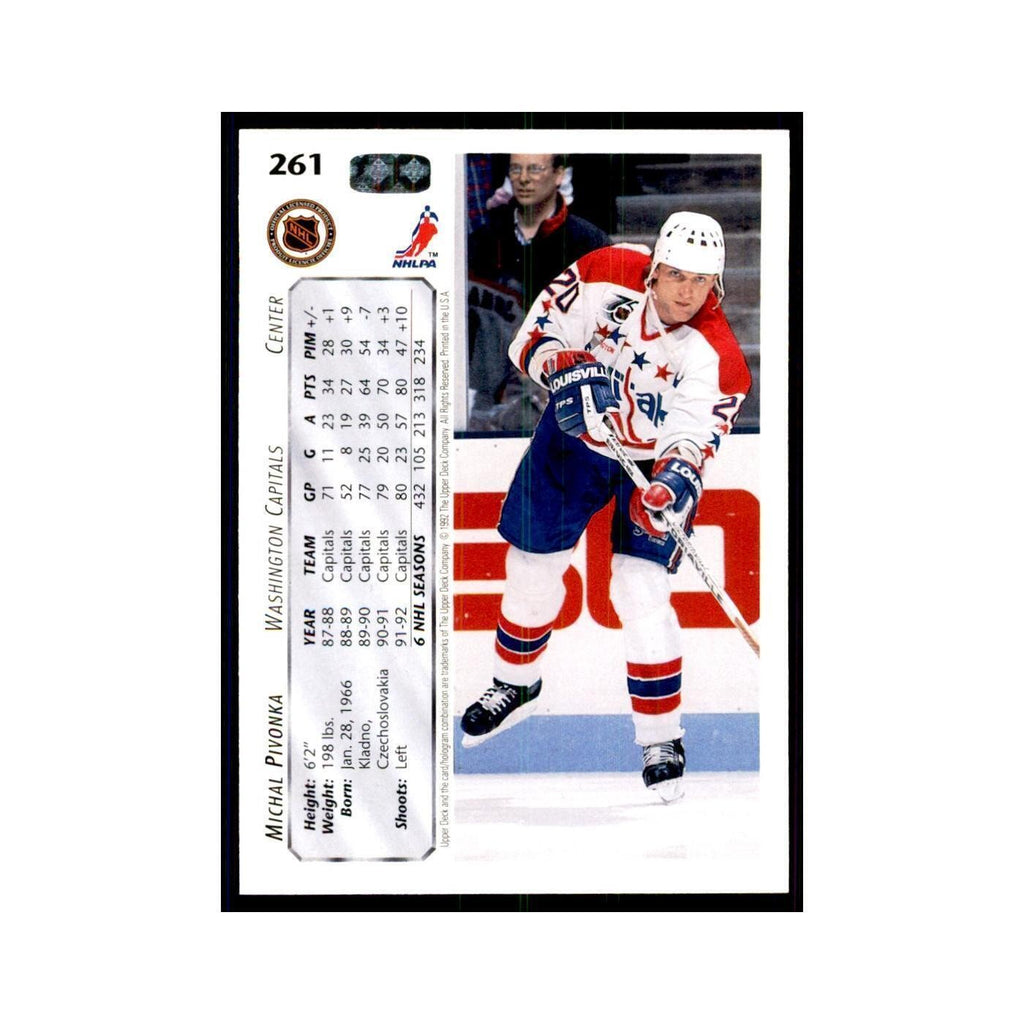 1992 Upper Deck Michal Pivonka Hockey Cards #261