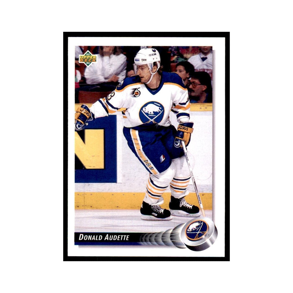 1992 Upper Deck Donald Audette Hockey Cards #306