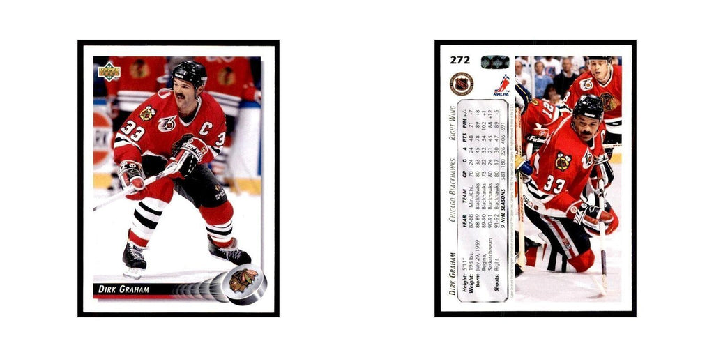 1992 Upper Deck Dirk Graham Hockey Cards #272
