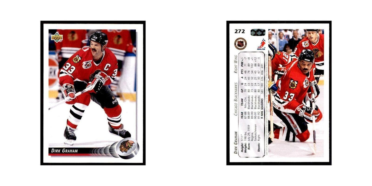 1992 Upper Deck Dirk Graham Hockey Cards #272