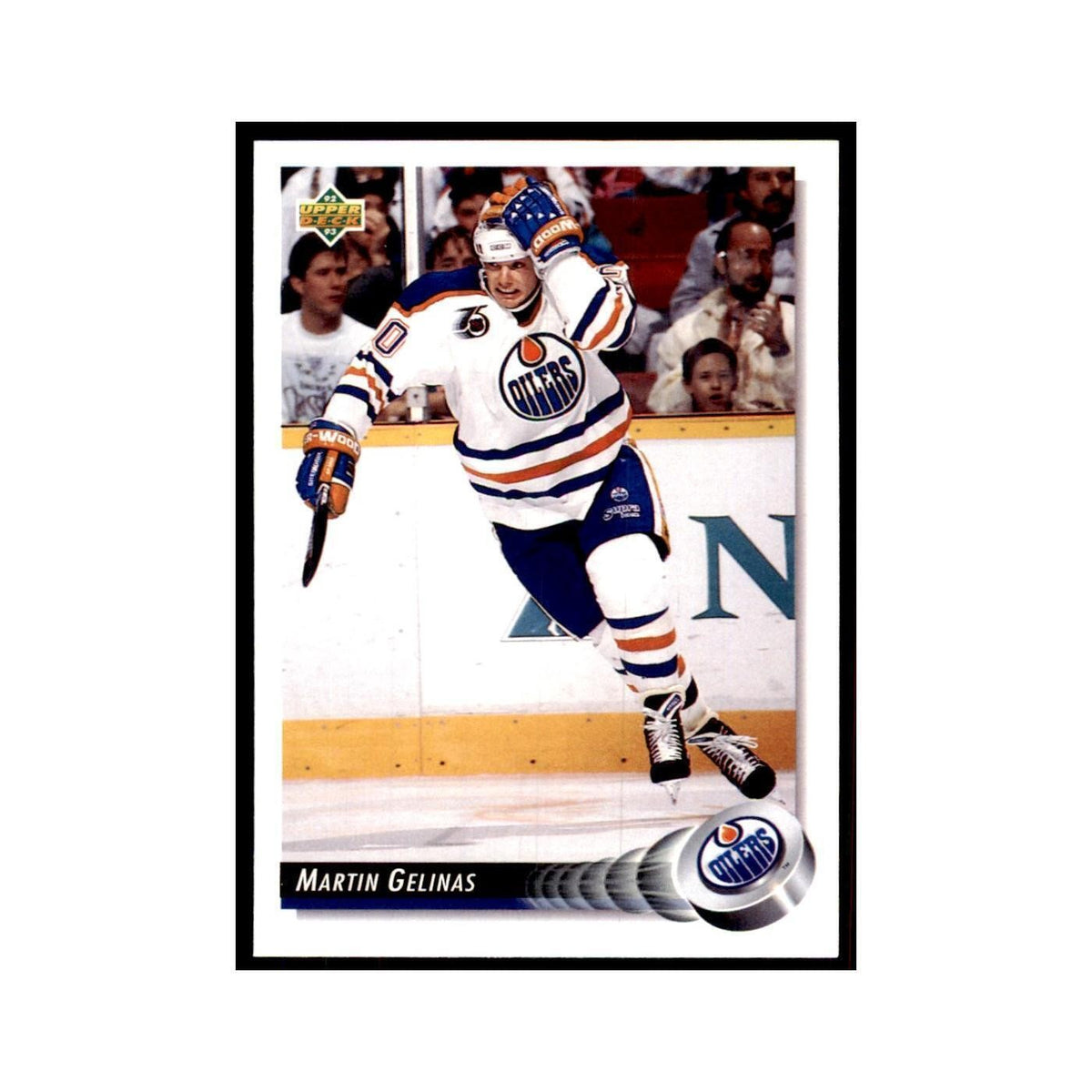 1992 Upper Deck Martin Gelinas Hockey Cards #282