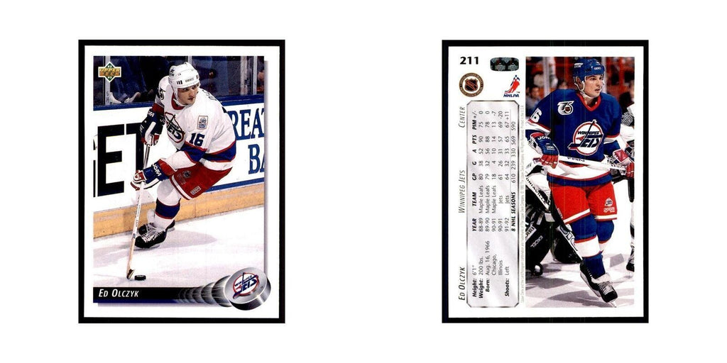 1992 Upper Deck Ed Olczyk Hockey Cards #211
