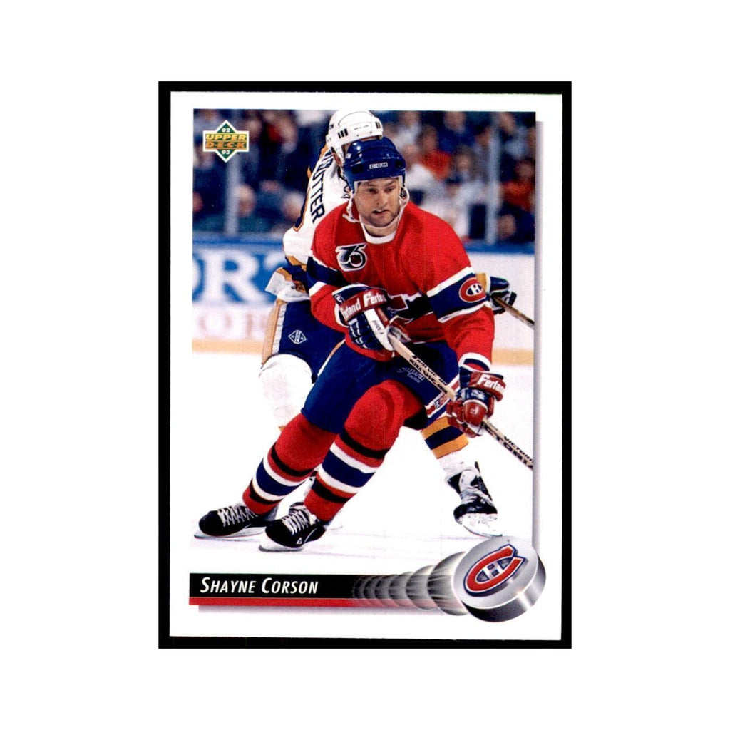 1992 Upper Deck Shayne Corson Hockey Cards #330