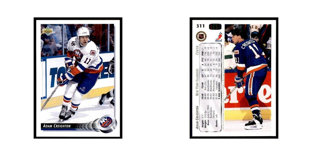 1992 Upper Deck Adam Creighton Hockey Cards #311