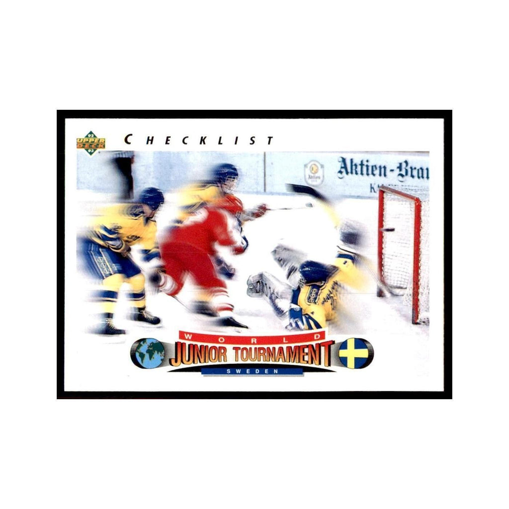 1992 Upper Deck World Junior Championships Checklist Hockey Cards #221