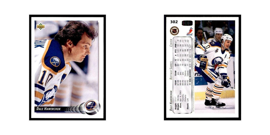 1992 Upper Deck Dale Hawerchuk Hockey Cards #302