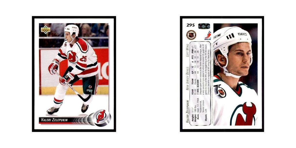 1992 Upper Deck Valeri Zelepukin Hockey Cards #295