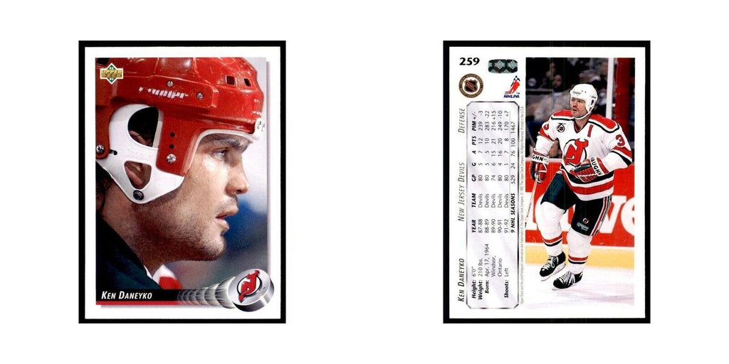1992 Upper Deck Ken Daneyko Hockey Cards #259