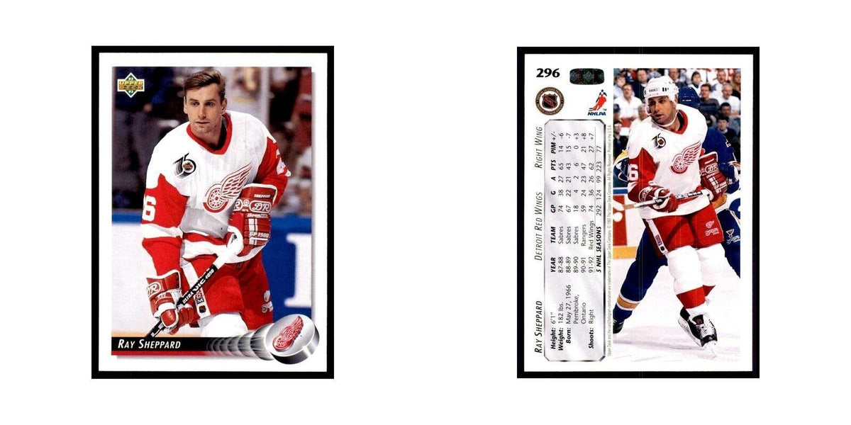 1992 Upper Deck Ray Sheppard Hockey Cards #296