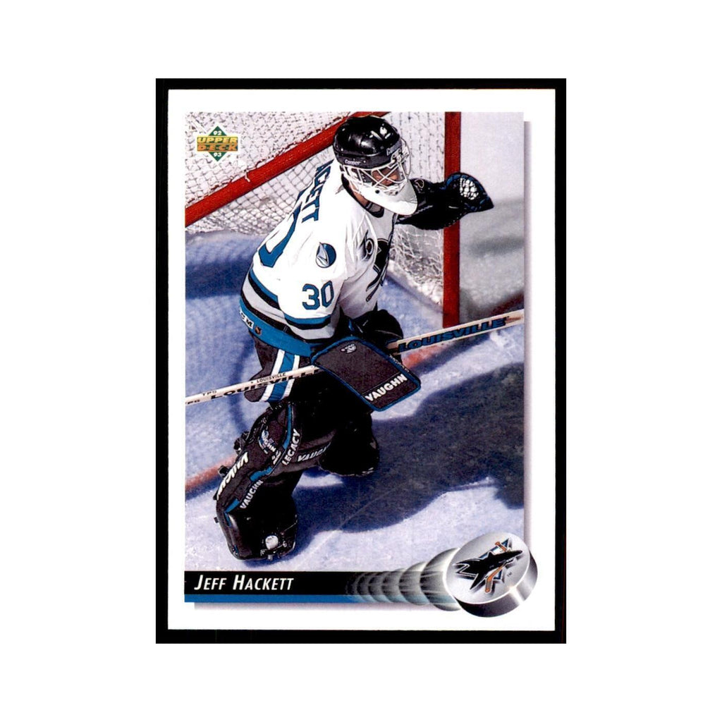 1992 Upper Deck Jeff Hackett Hockey Cards #308