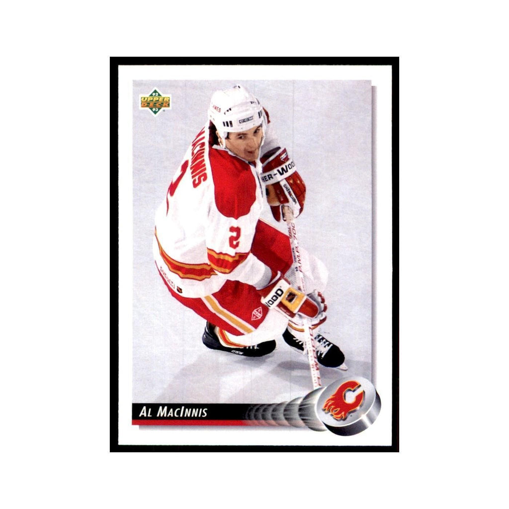 1992 Upper Deck Al MacInnis Hockey Cards #257
