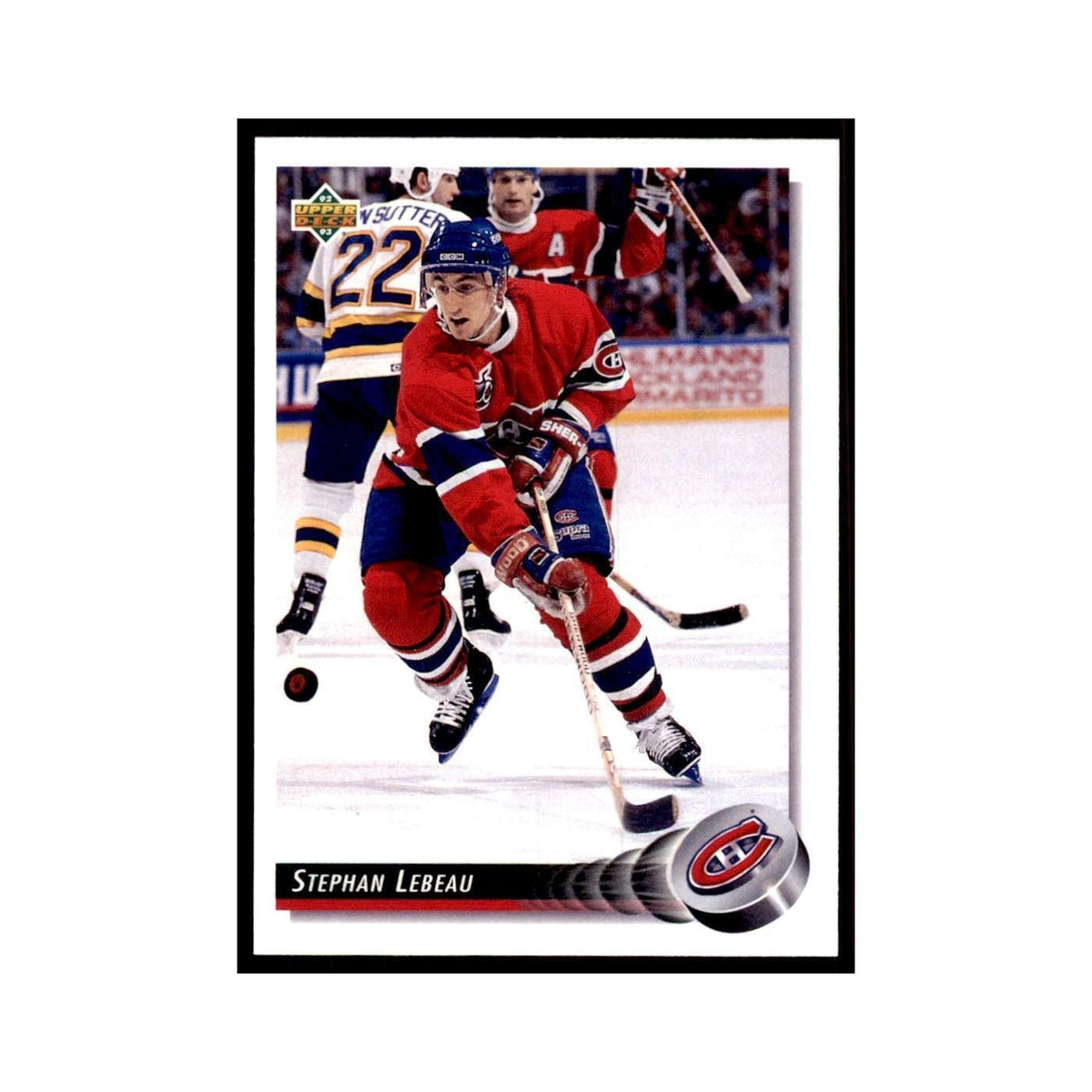 1992 Upper Deck Stephan Lebeau Hockey Cards #213