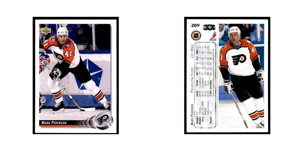 1992 Upper Deck Mark Pederson Hockey Cards #209