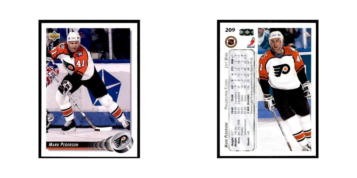1992 Upper Deck Mark Pederson Hockey Cards #209