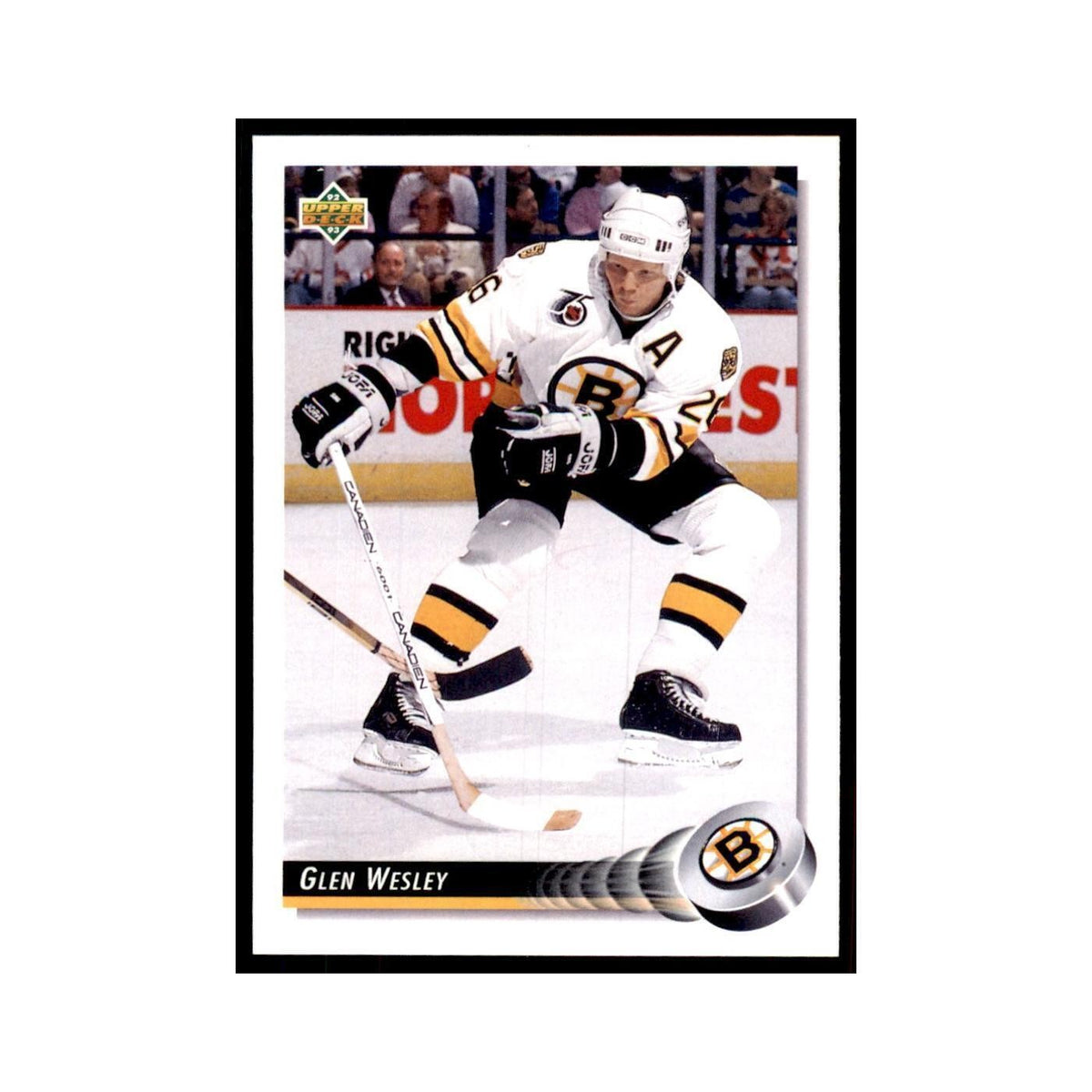 1992 Upper Deck Glen Wesley Hockey Cards #244