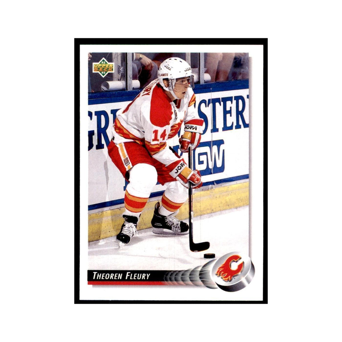 1992 Upper Deck Theo Fleury Hockey Cards #285
