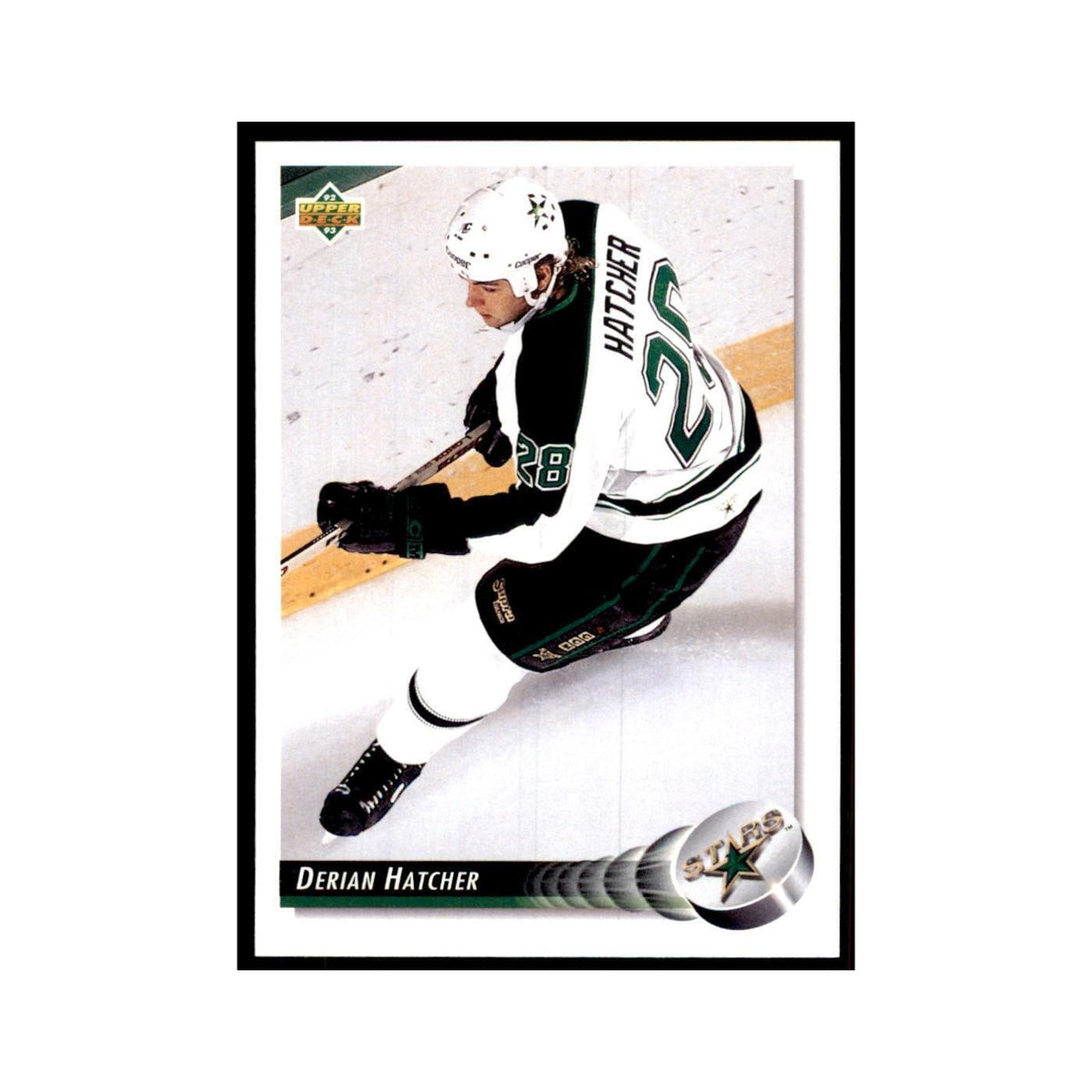 1992 Upper Deck Derian Hatcher Hockey Cards #287