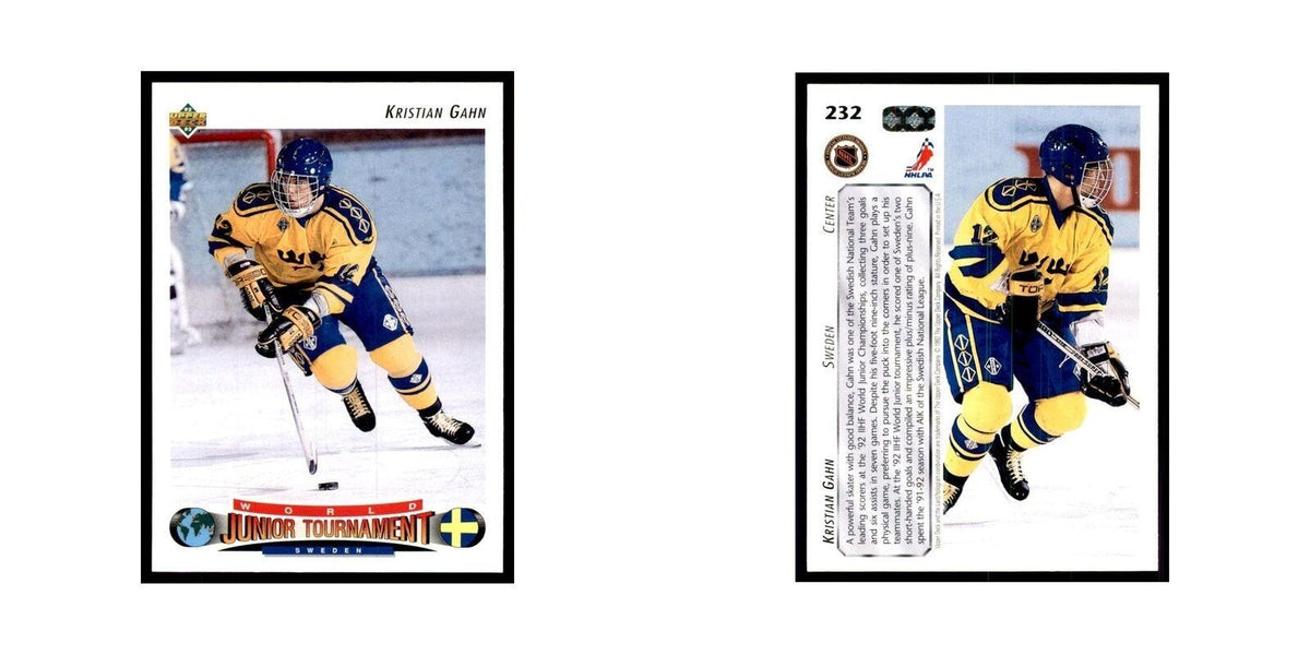 1992 Upper Deck Kristian Gahn Hockey Cards #232