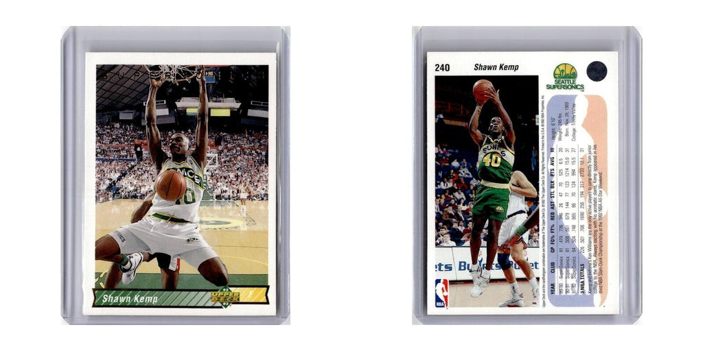 1992 Upper Deck Shawn Kemp Seattle SuperSonics #240