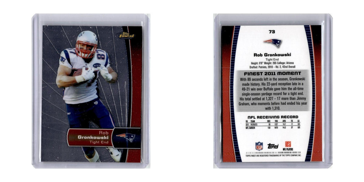 2012 Finest Rob Gronkowski Patriots #73