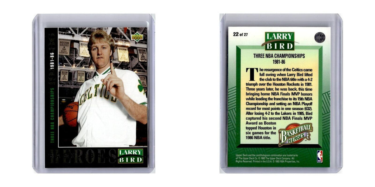 1992 Upper Deck Larry Bird Celtics #22
