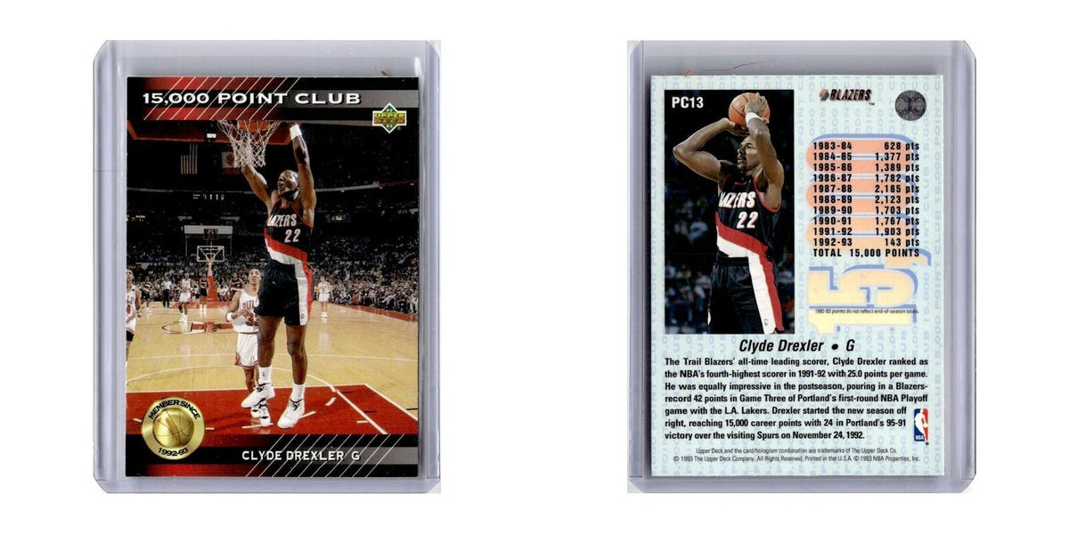 1992 Upper Deck Clyde Drexler Blazers #PC13