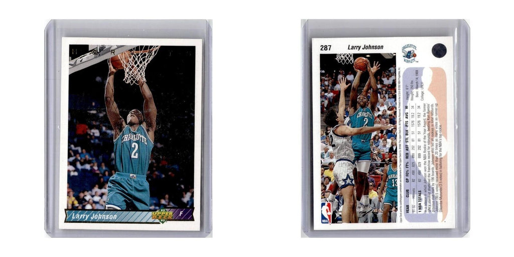1992 Upper Deck Larry Johnson Hornets #287