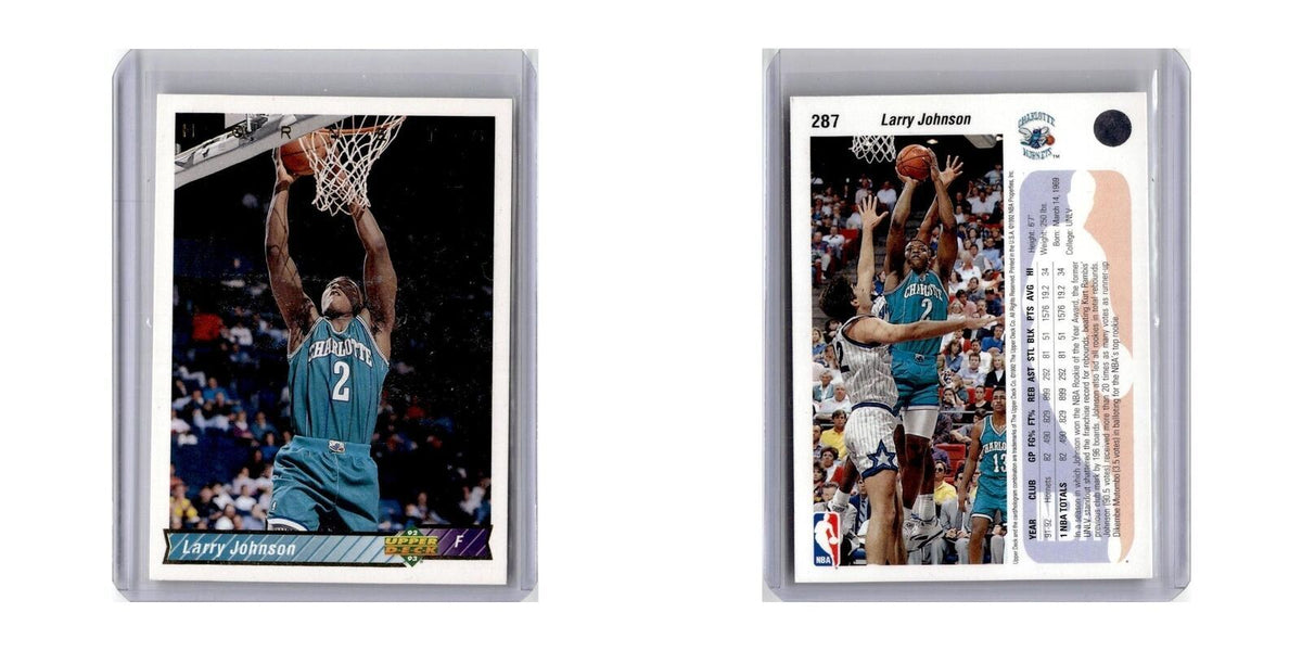 1992 Upper Deck Larry Johnson Hornets #287