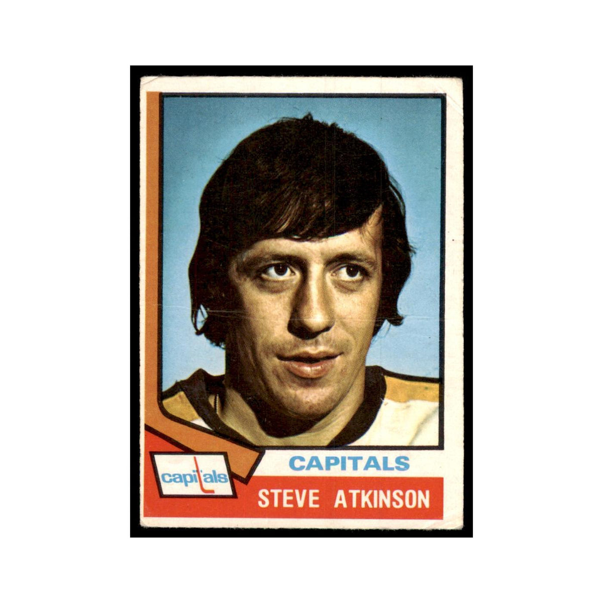 1974 O-Pee-Chee Steve Atkinson (Damaged) Washington Capitals #192