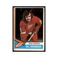 1974 O-Pee-Chee Bill Hogaboam RC (Damaged) Detroit Red Wings #116