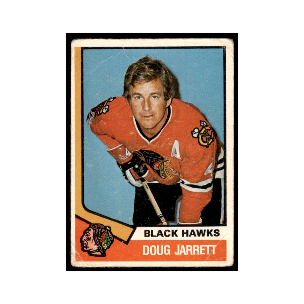 1974 O-Pee-Chee Doug Jarrett (Damaged) Chicago Blackhawks #351