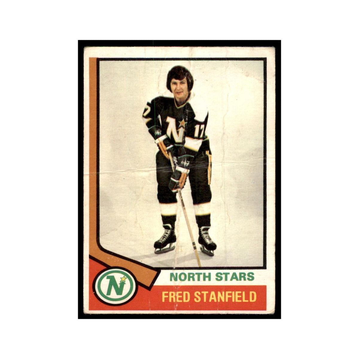 1974 O-Pee-Chee Fred Stanfield (Damaged) Minnesota North Stars #31