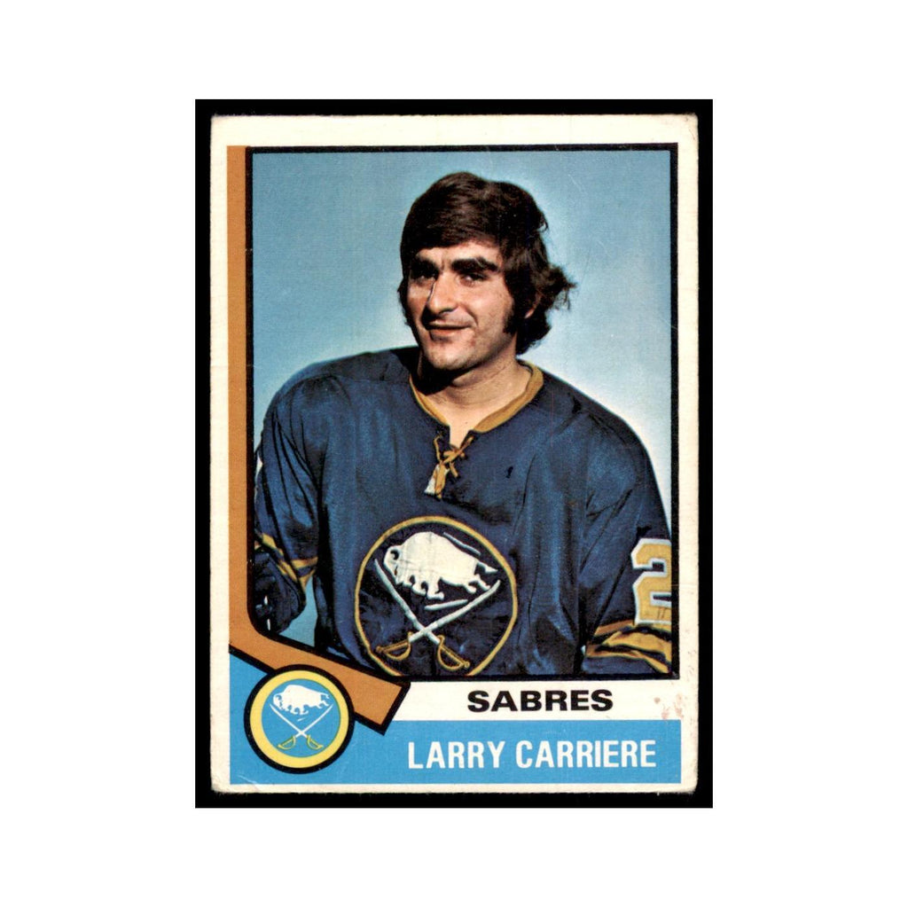 1974 O-Pee-Chee Larry Carriere (Damaged) Buffalo Sabres #43