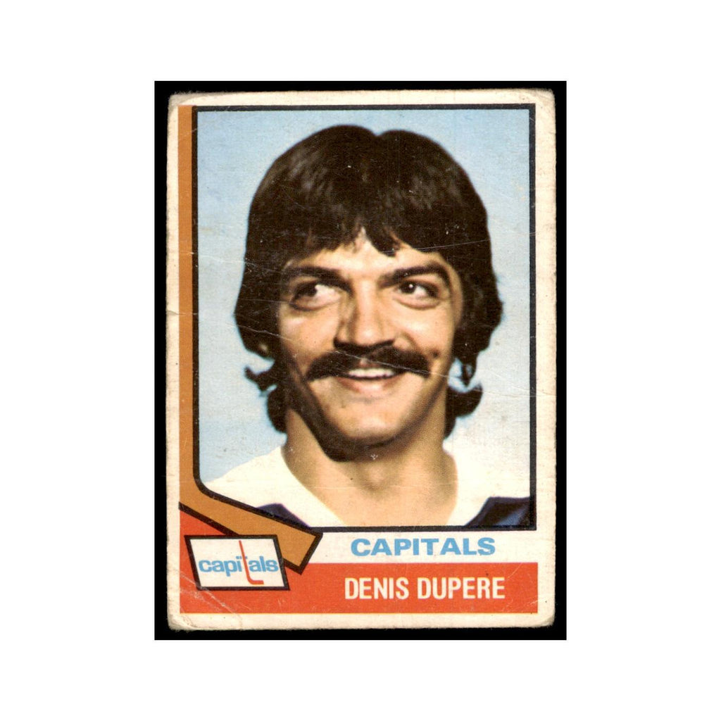 1974 O-Pee-Chee Denis Dupere (Damaged) Washington Capitals #105