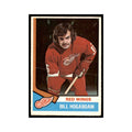 1974 O-Pee-Chee Bill Hogaboam RC (Damaged) Detroit Red Wings #116